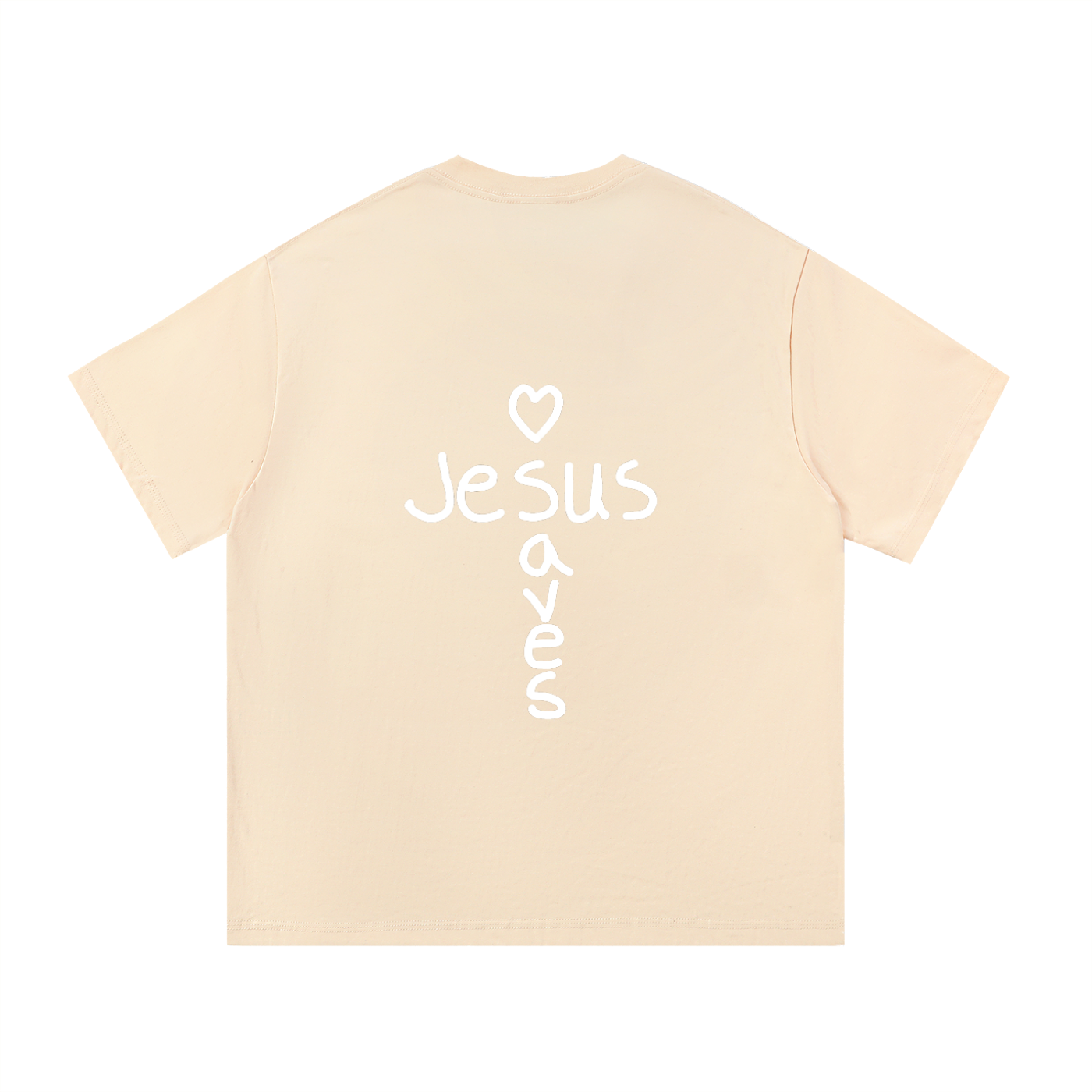 Jesus saves tee (white print)