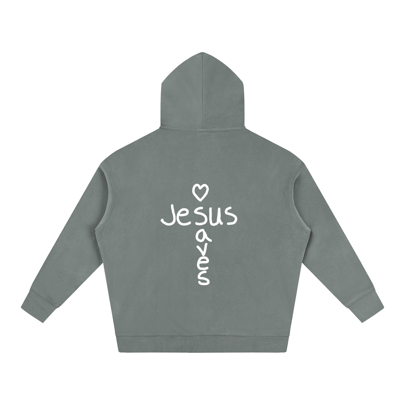 Jesus saves hoodie (white print)