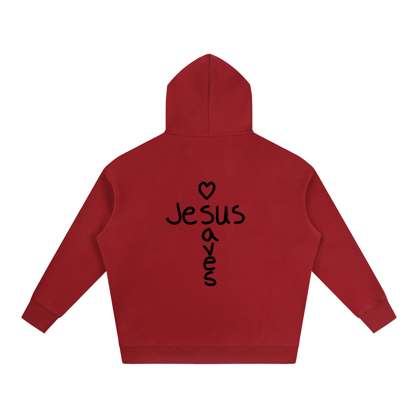Jesus saves hoodie (black print)