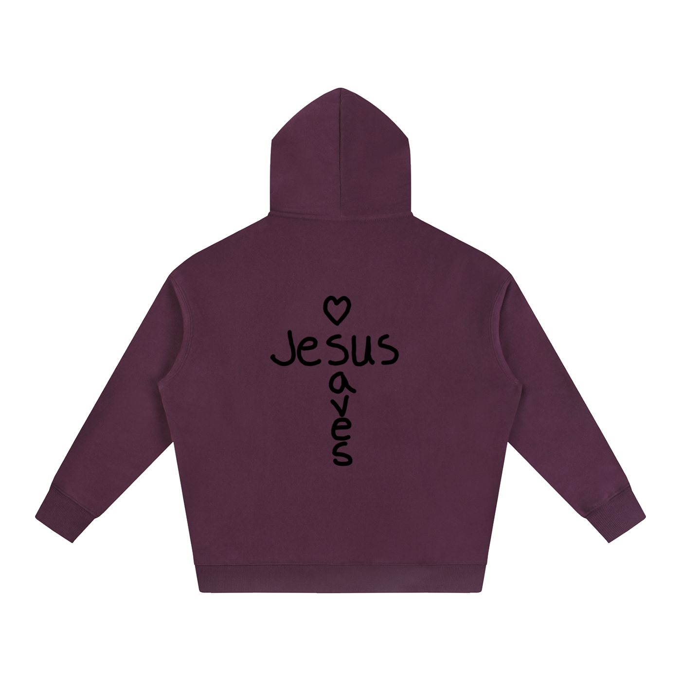 Jesus saves hoodie (black print)