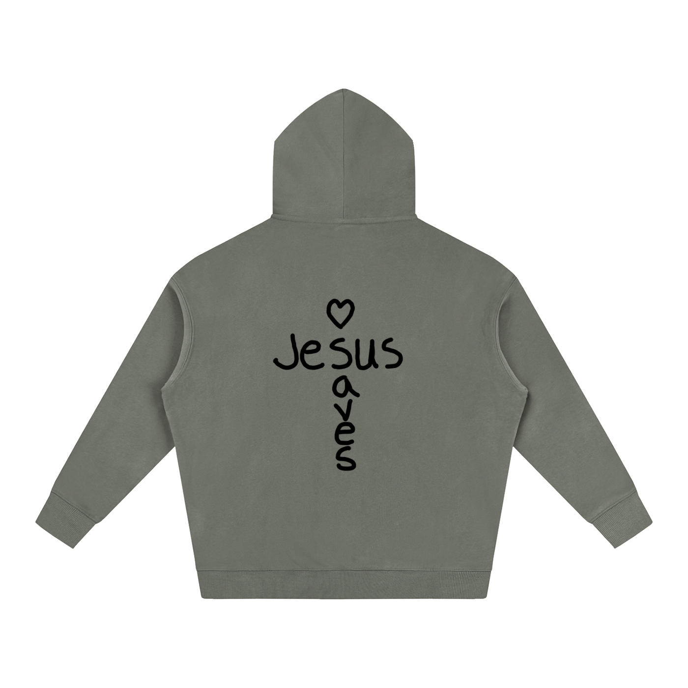 Jesus saves hoodie (black print)