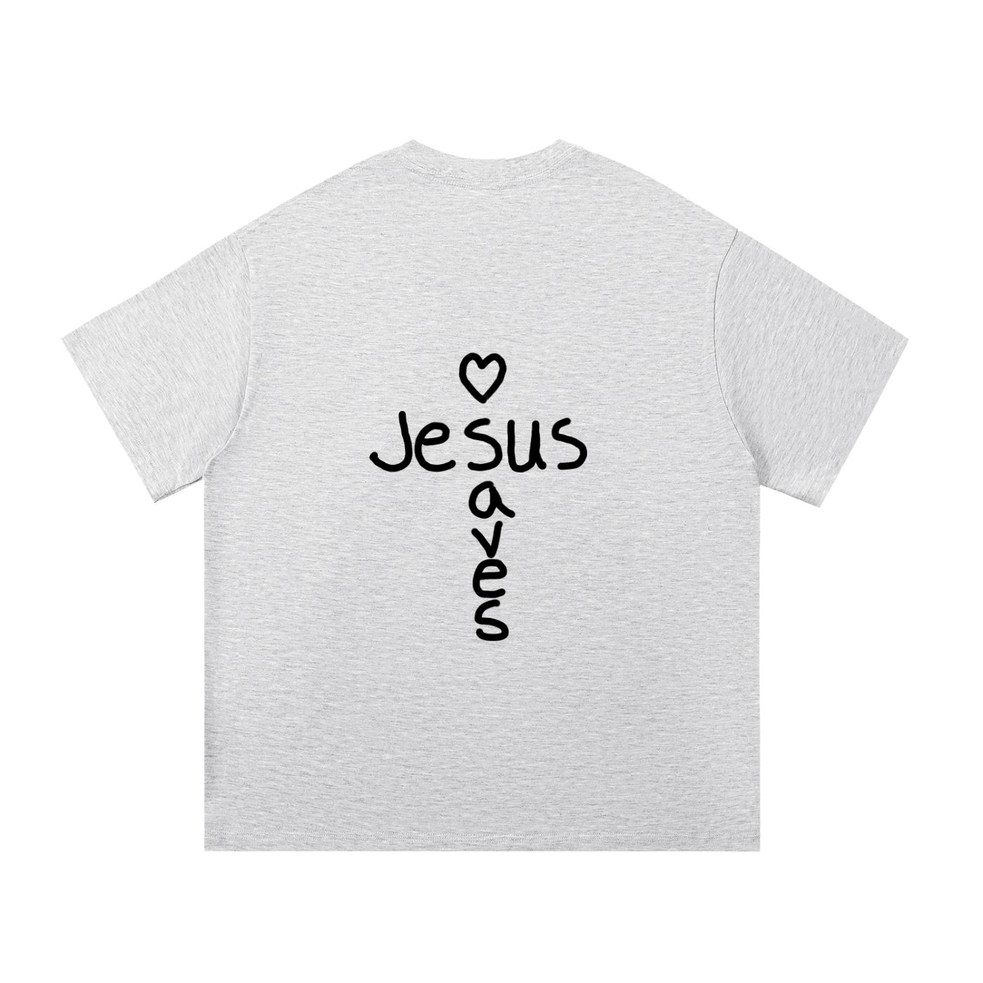 Jesus saves tee (black print)