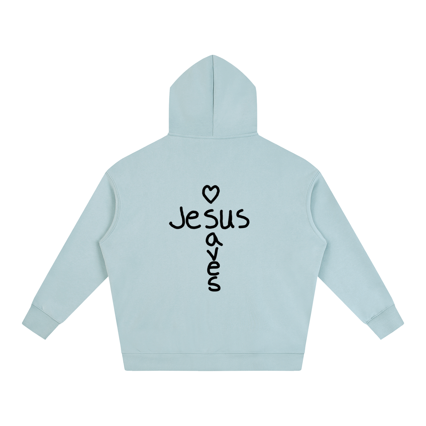 Jesus saves hoodie (black print)