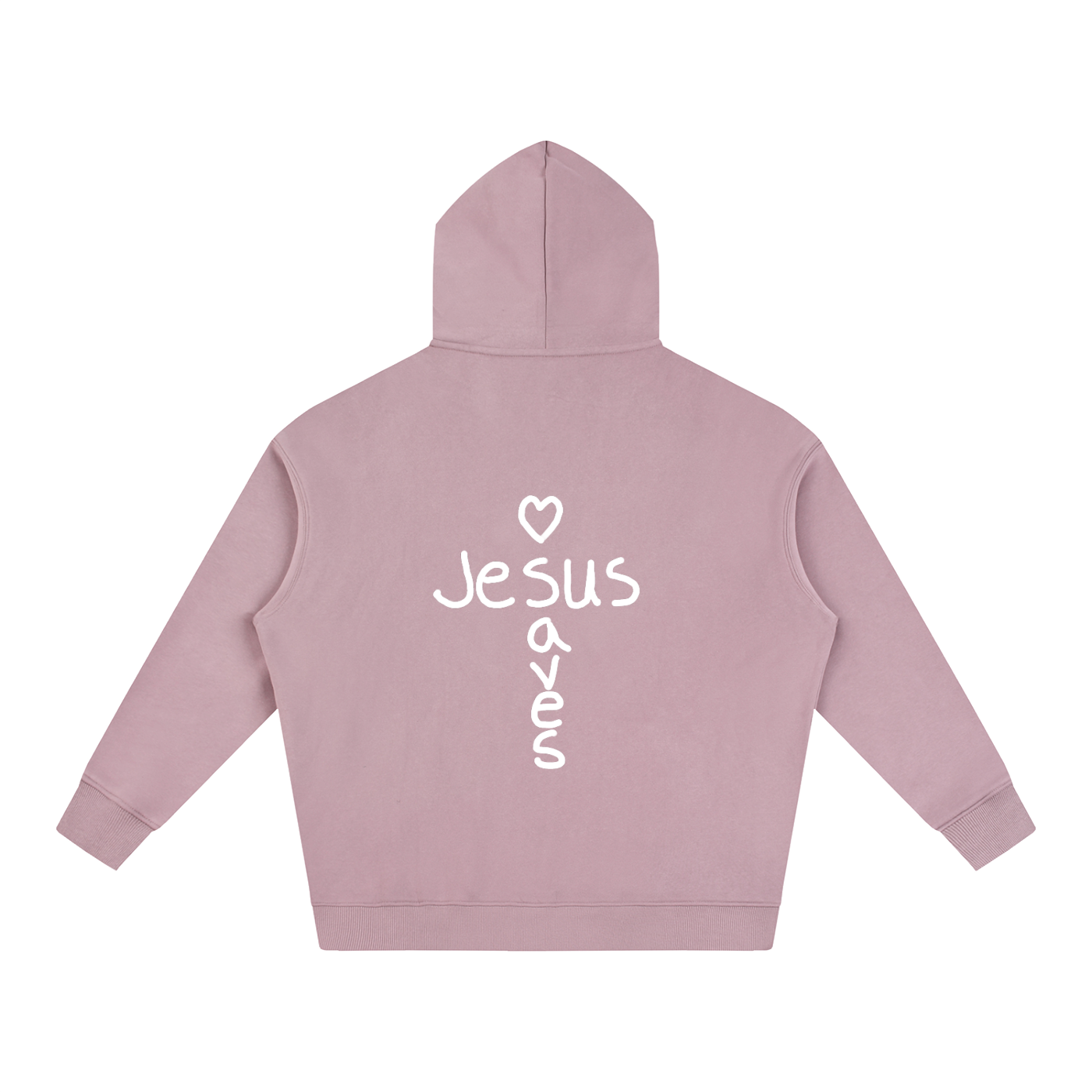 Jesus saves hoodie (white print)