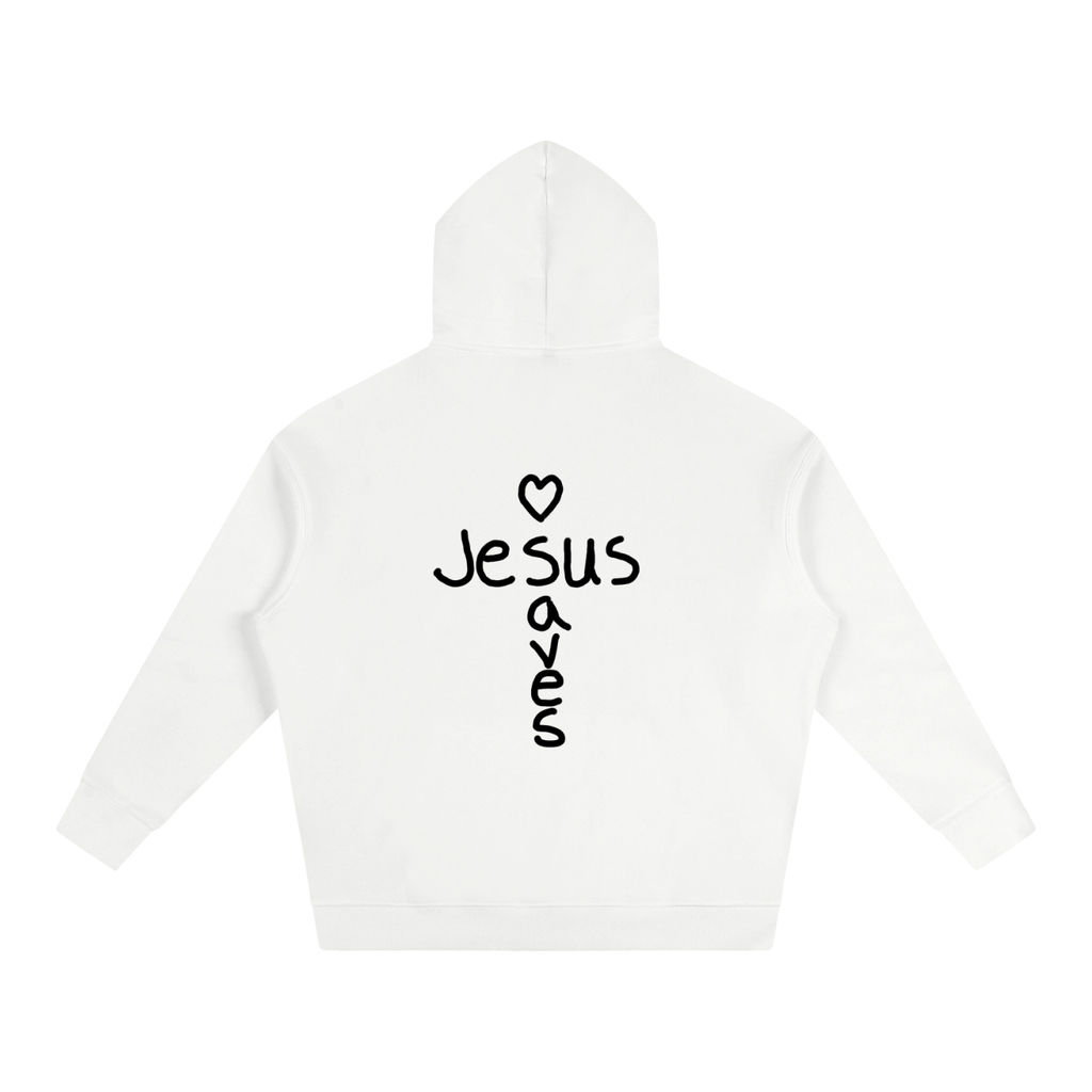 Jesus saves hoodie (black print)