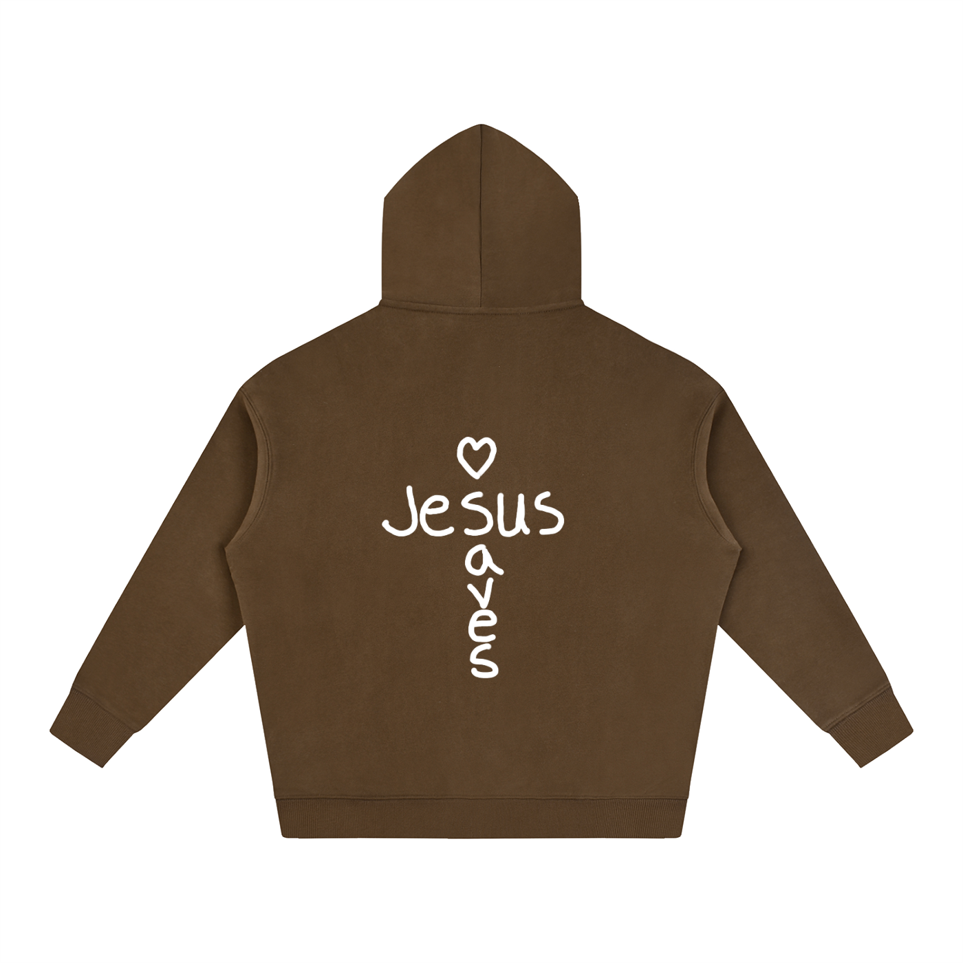 Jesus saves hoodie (white print)