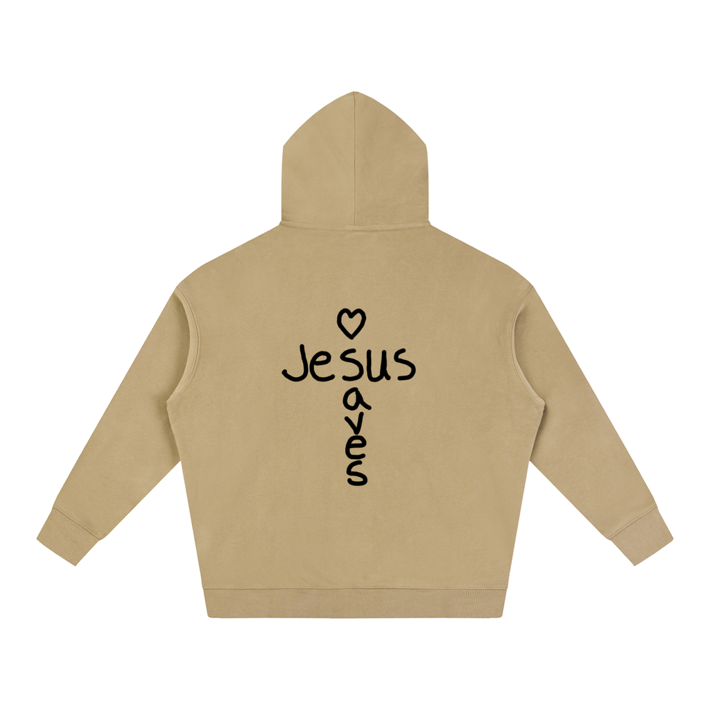Jesus saves hoodie (black print)
