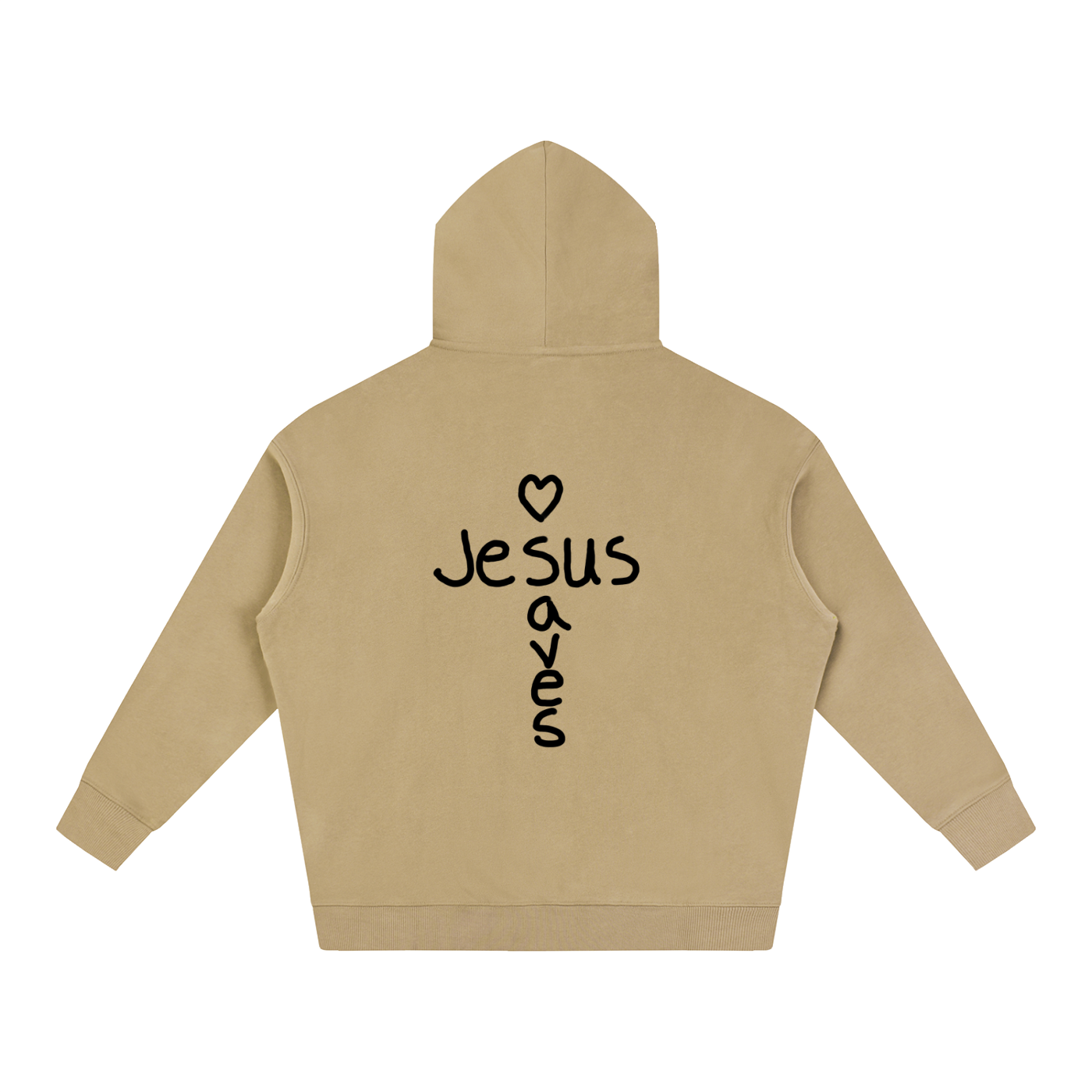 Jesus saves hoodie (black print)
