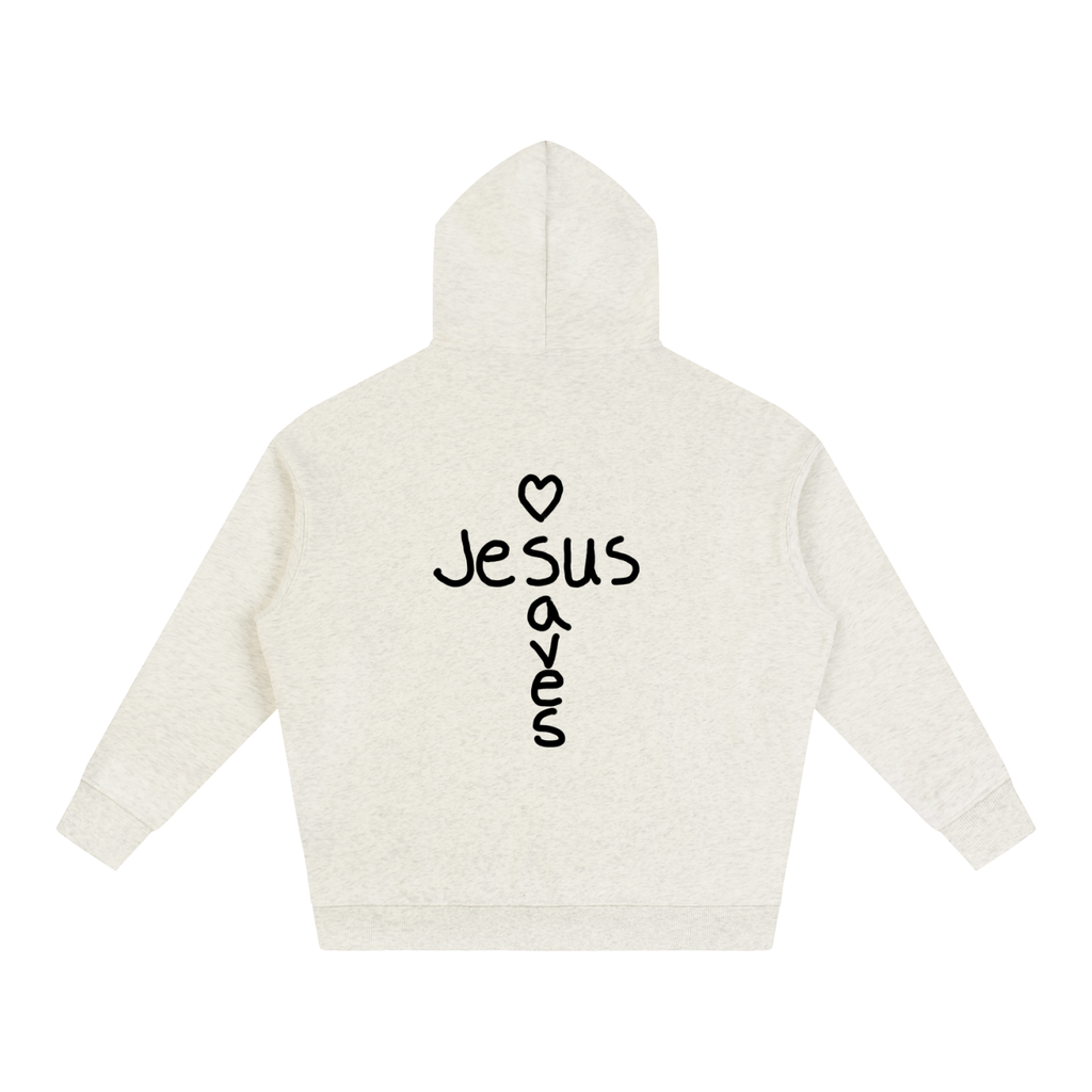 Jesus saves hoodie (black print)