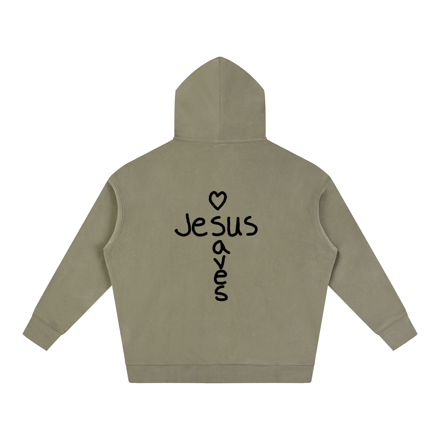 Jesus saves hoodie (black print)