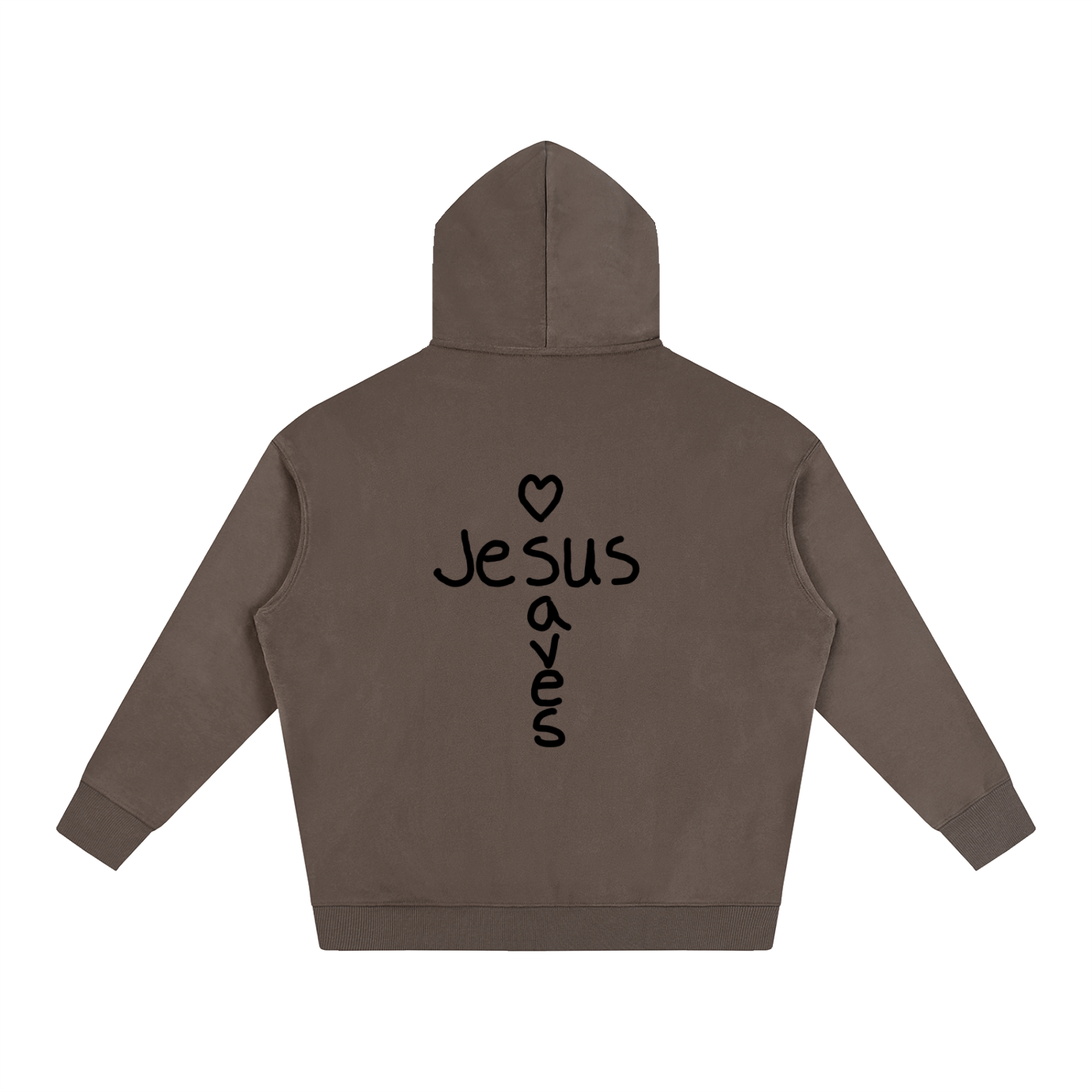 Jesus saves hoodie (black print)