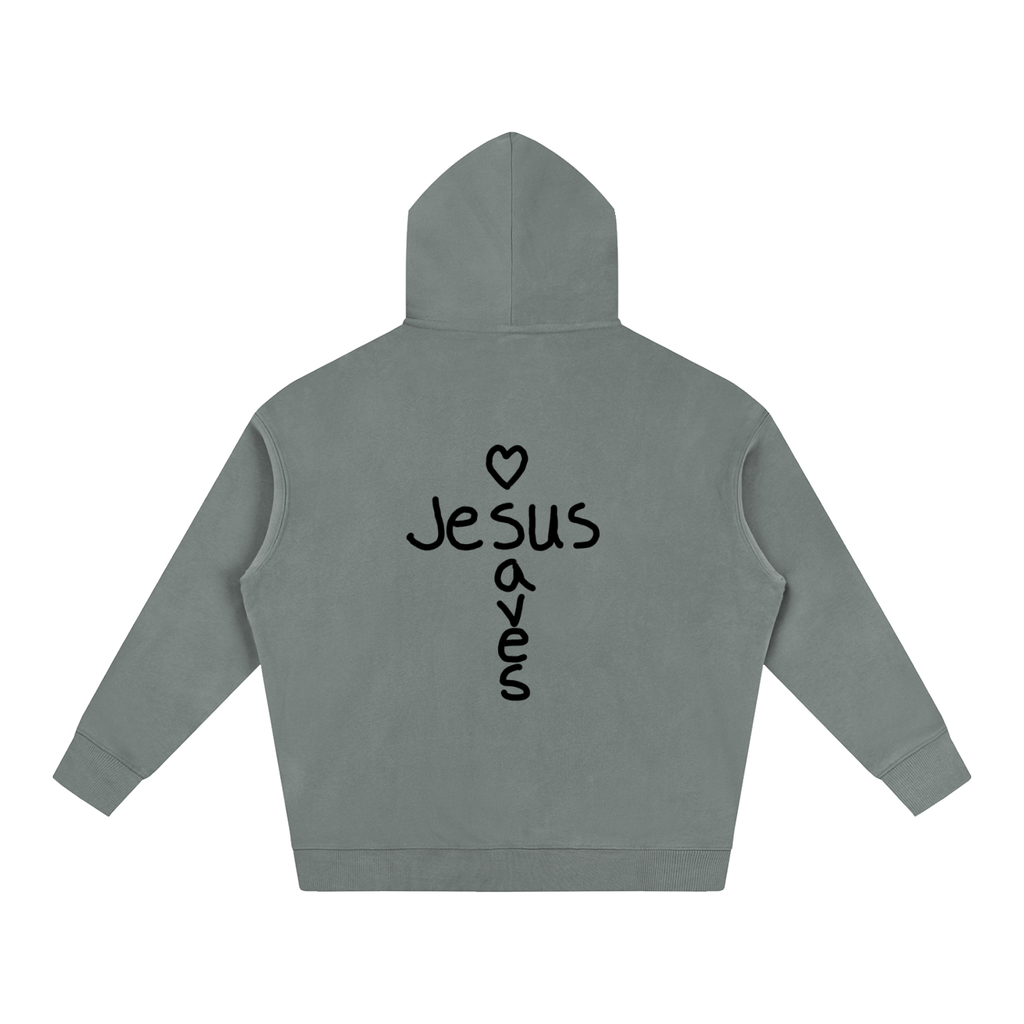 Jesus saves hoodie (black print)