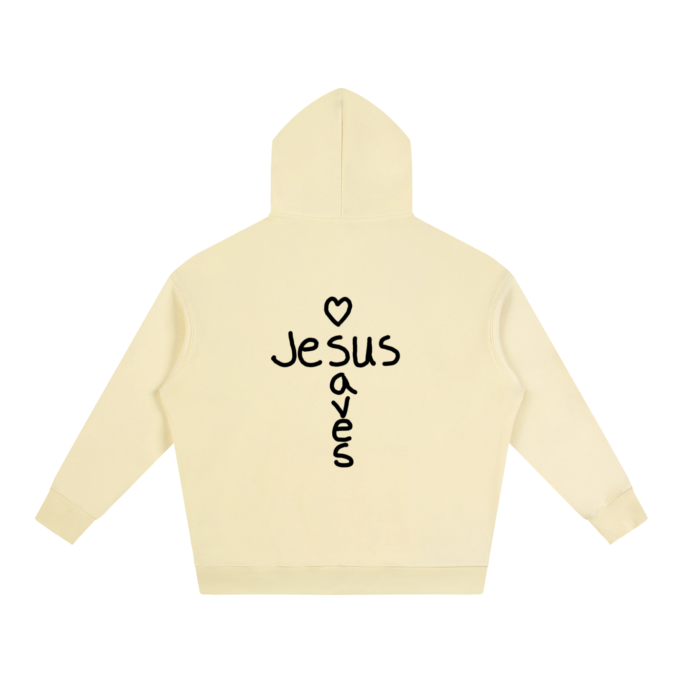 Jesus saves hoodie (black print)