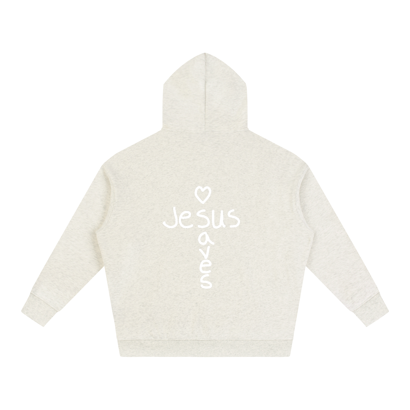 Jesus saves hoodie (white print)
