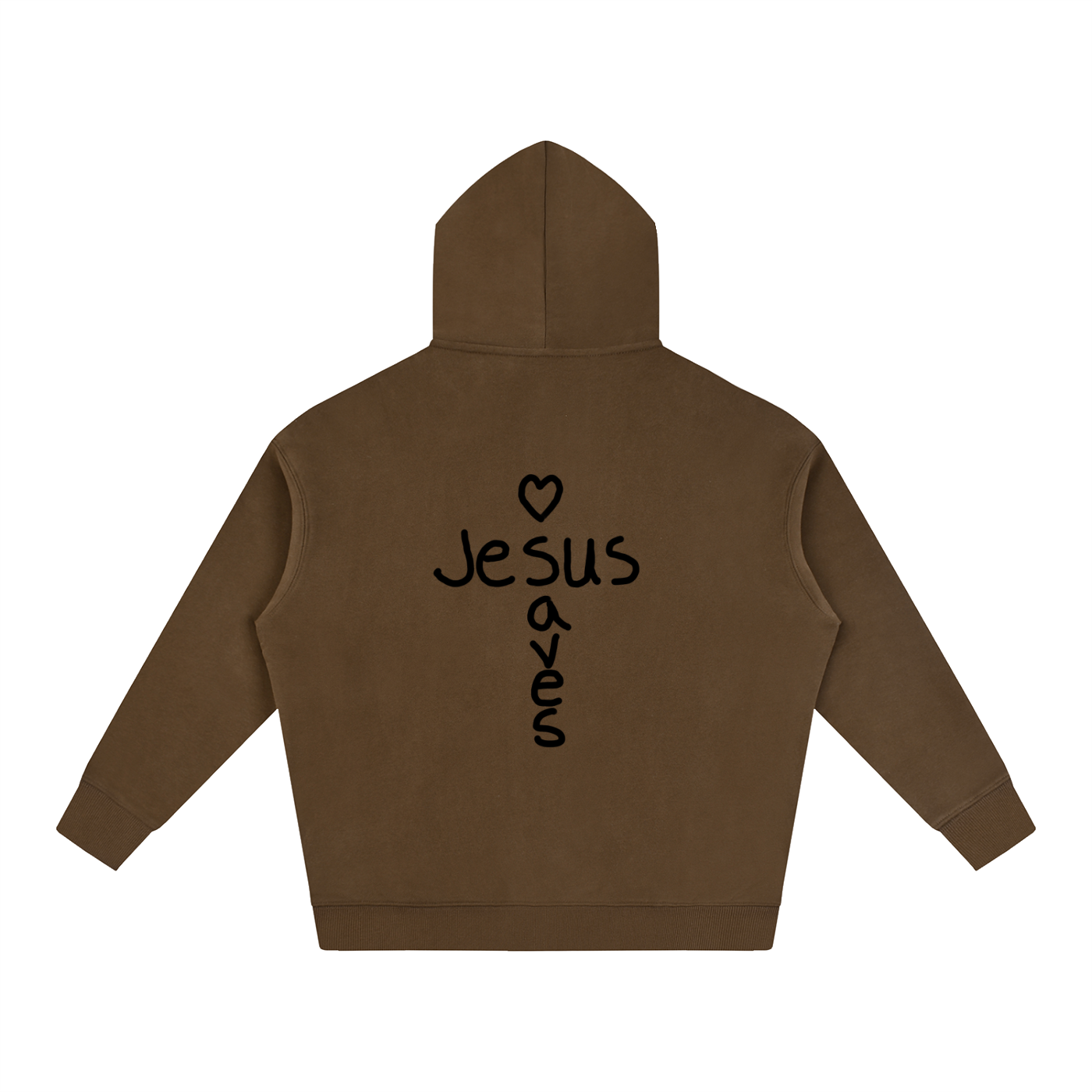 Jesus saves hoodie (black print)