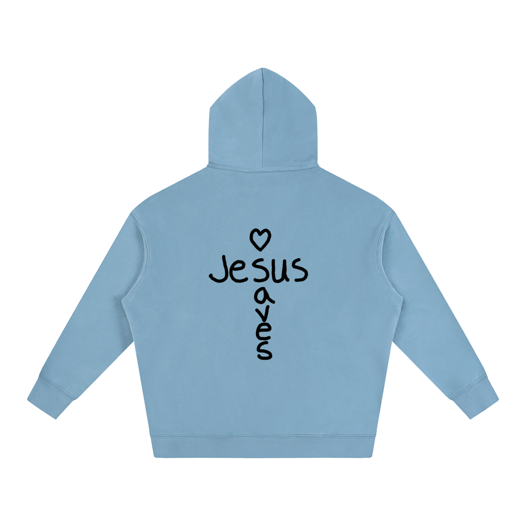 Jesus saves hoodie (black print)