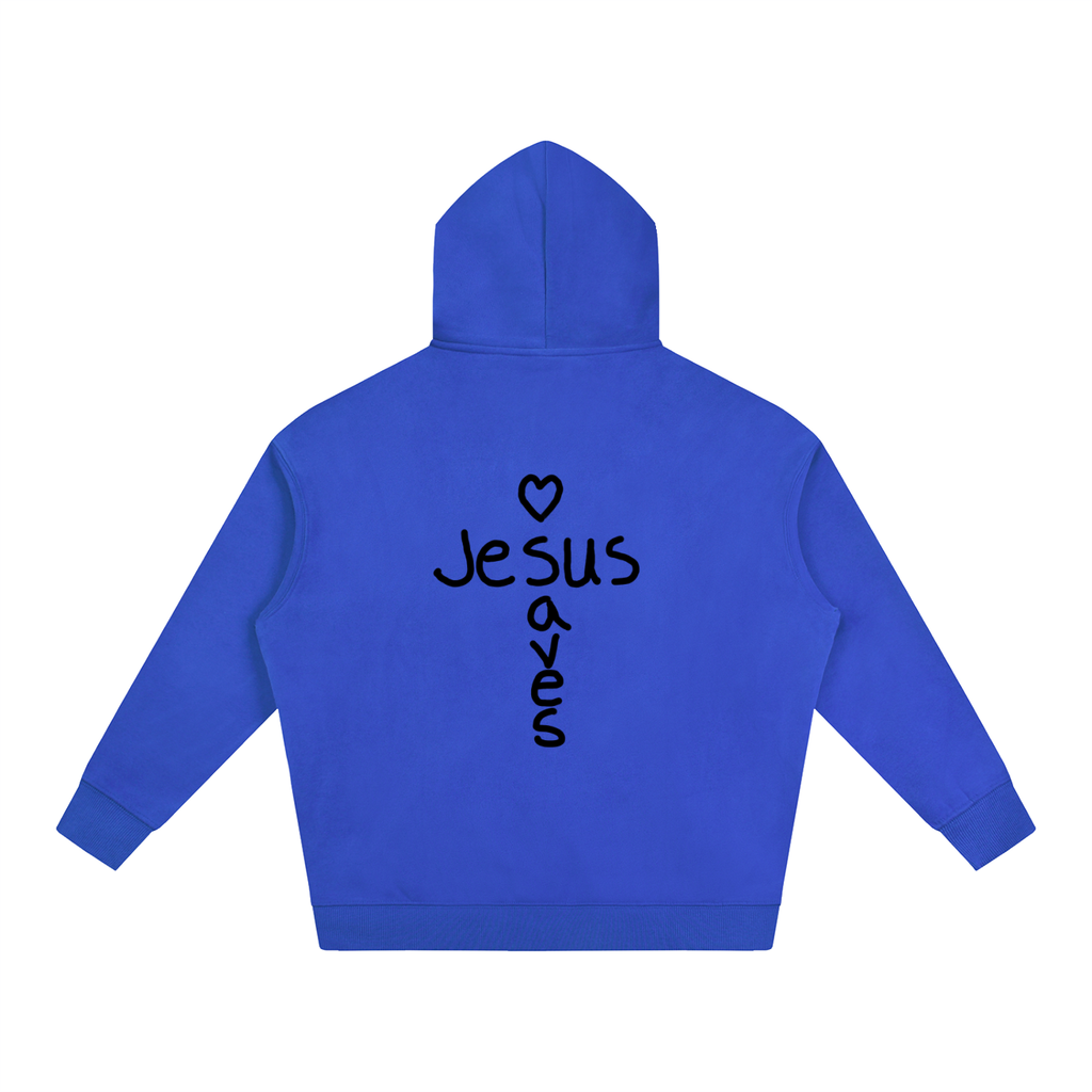 Jesus saves hoodie (black print)