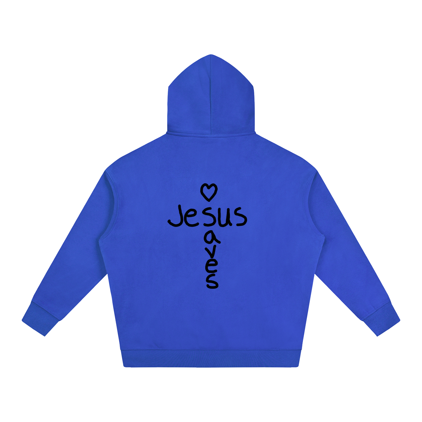 Jesus saves hoodie (black print)