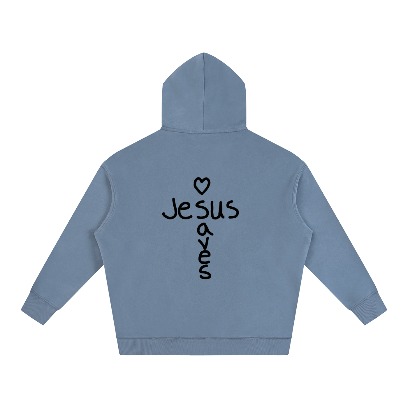 Jesus saves hoodie (black print)