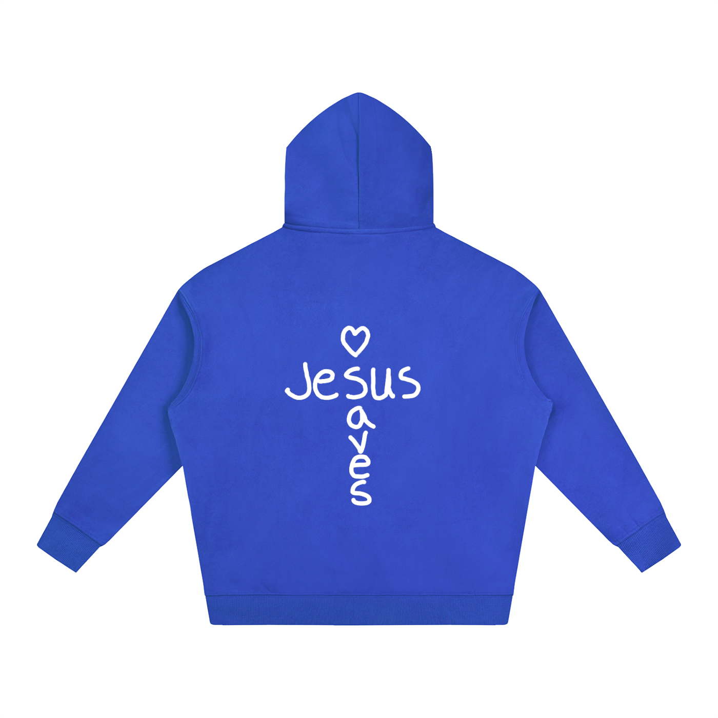 Jesus saves hoodie (white print)