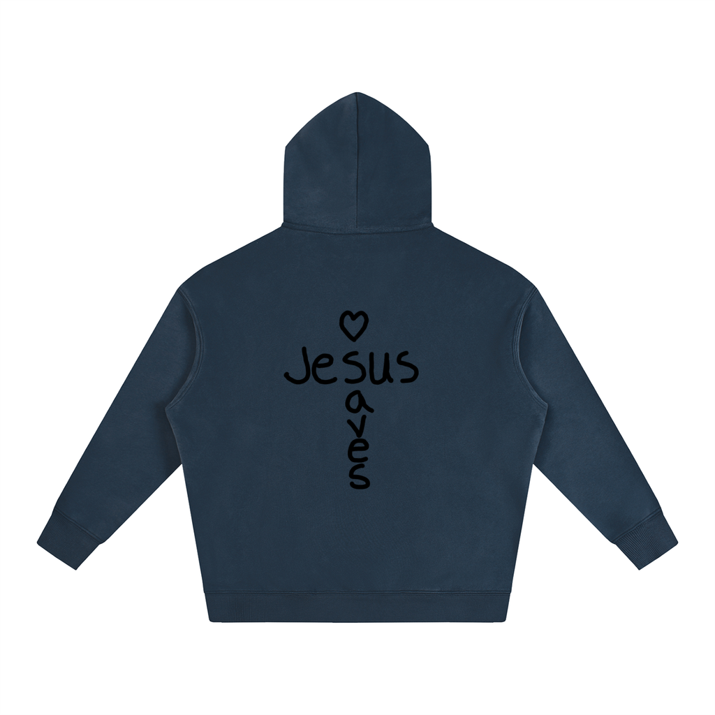 Jesus saves hoodie (black print)