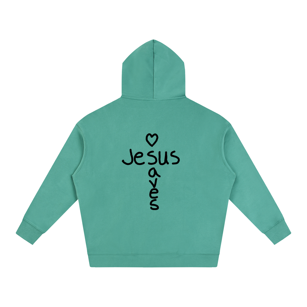 Jesus saves hoodie (black print)