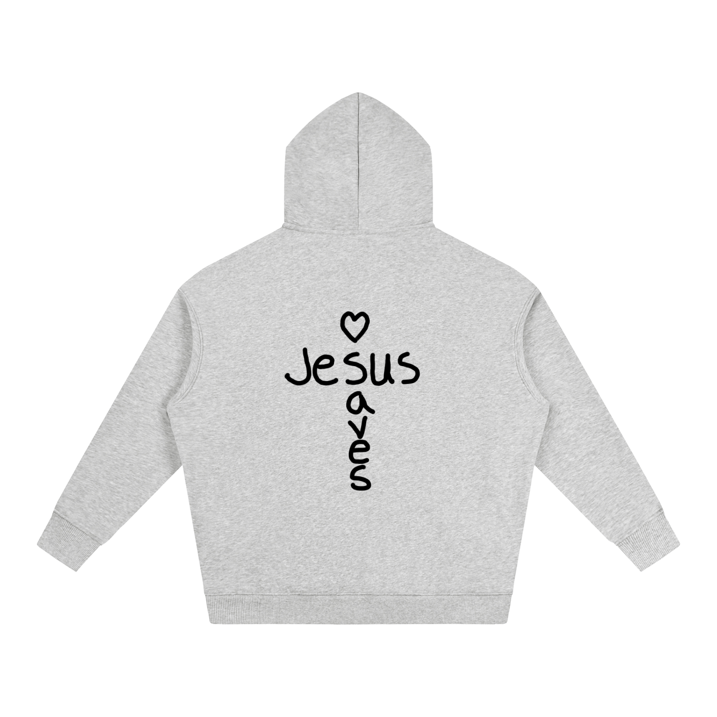 Jesus saves hoodie (black print)
