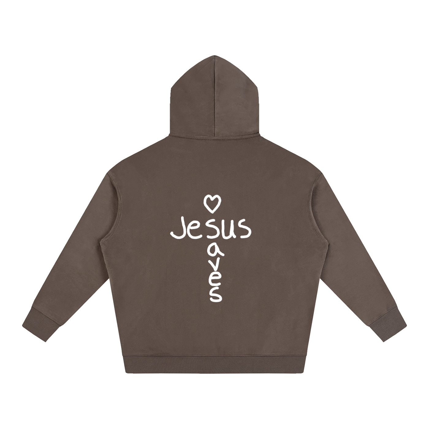 Jesus saves hoodie (white print)