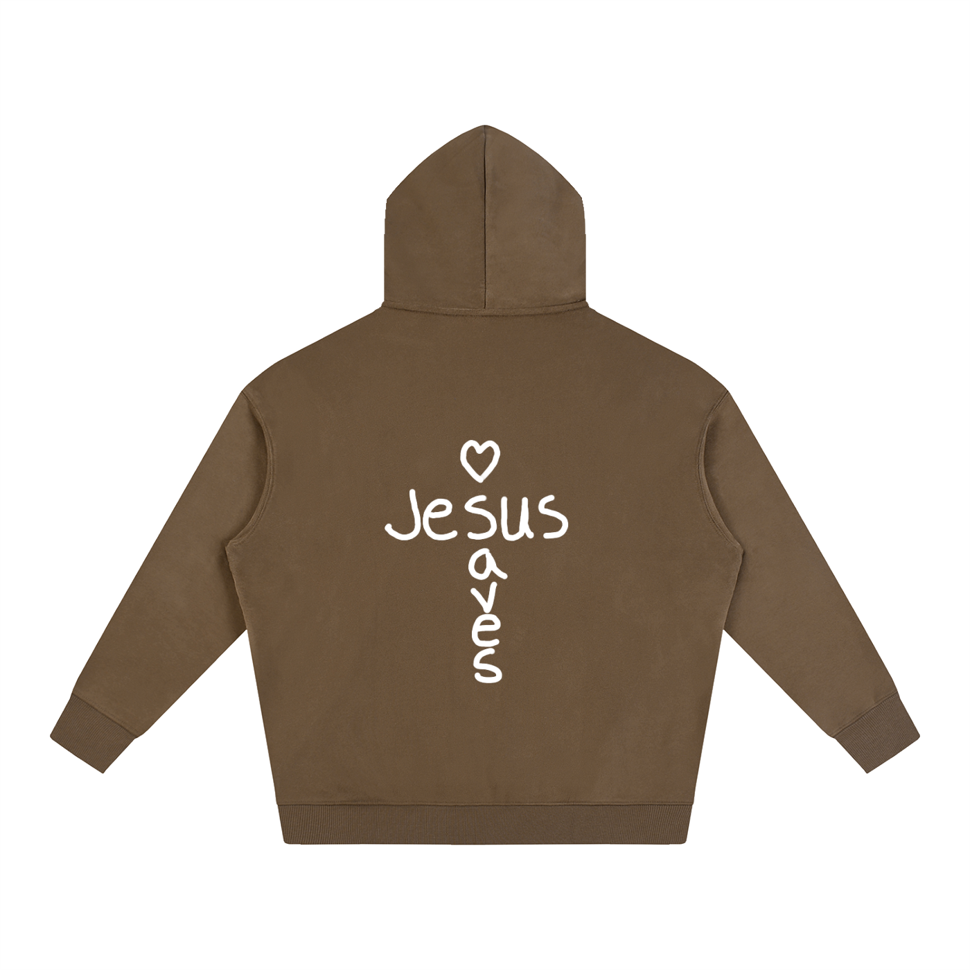 Jesus saves hoodie (white print)