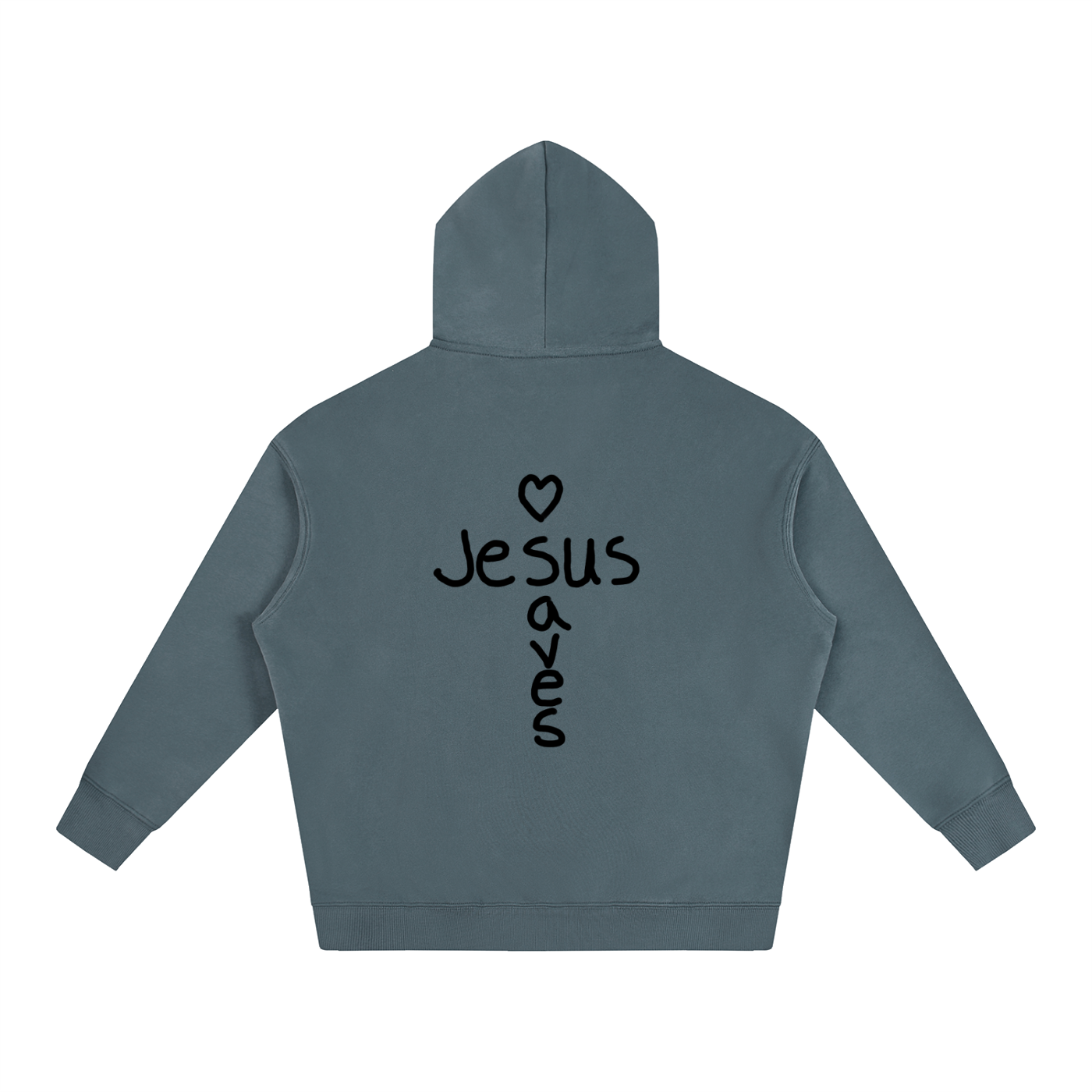 Jesus saves hoodie (black print)