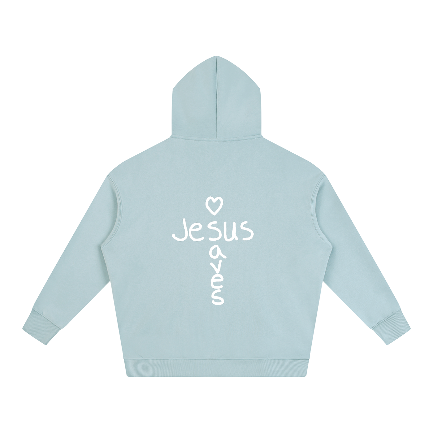 Jesus saves hoodie (white print)