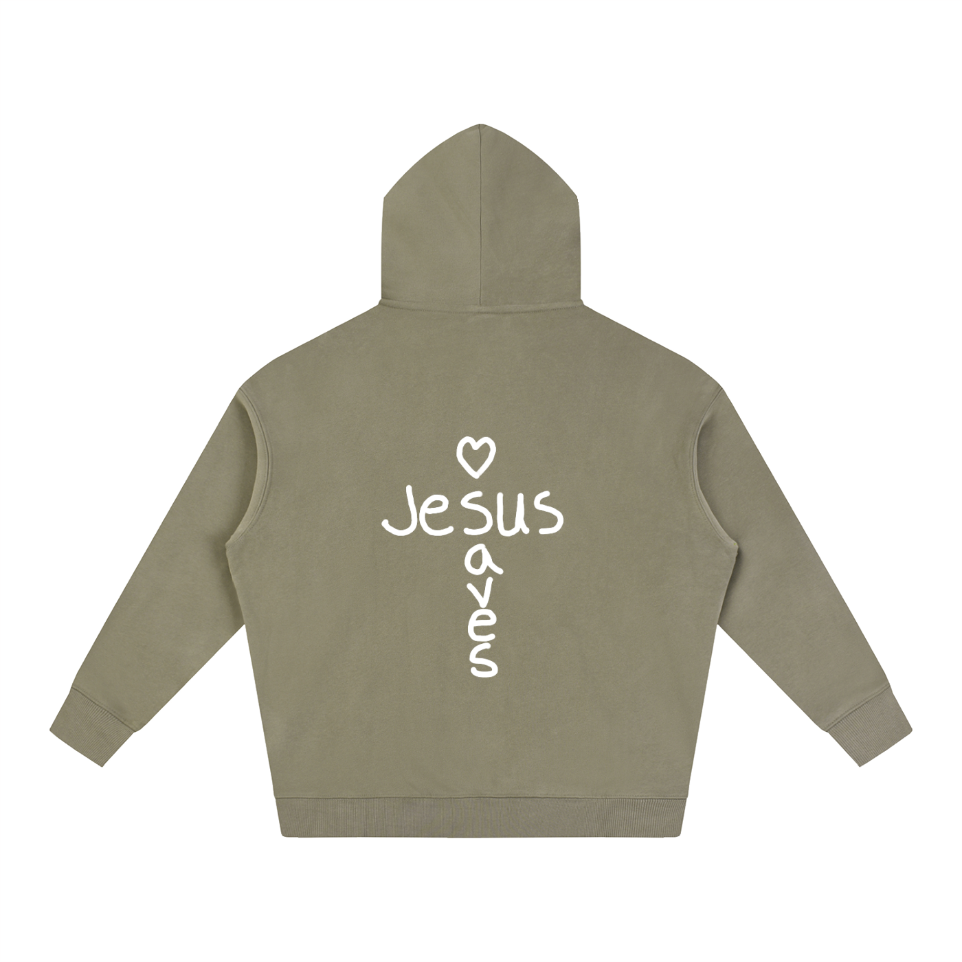 Jesus saves hoodie (white print)