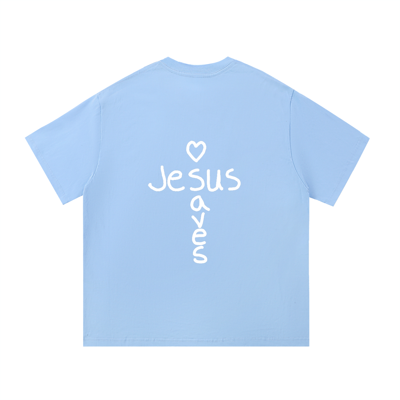 Jesus saves tee (white print)