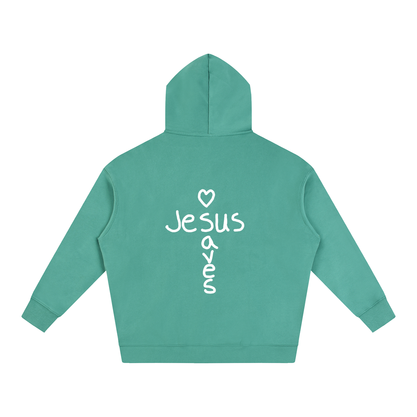 Jesus saves hoodie (white print)