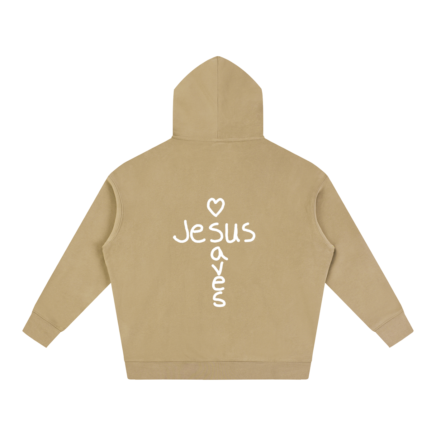 Jesus saves hoodie (white print)